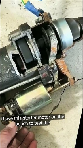Starter Motor Working Explained Simple Way #carrepair #mechanic #cartips