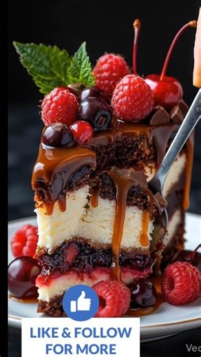 🍒🍫 Berry Chocolate Cheesecake 🍫🍒