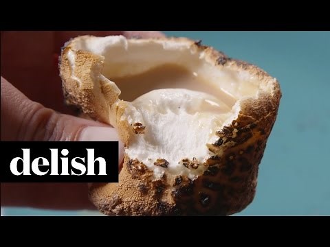How To Make Toasted Marshmallow Shots | Delish