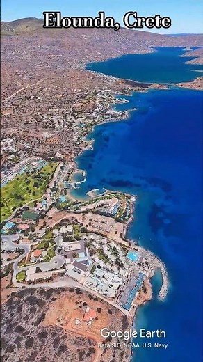 Hidden Paradise: Elounda, Crete Island ✨ #shorts #greece
