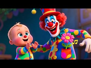 Wobbling Clown Show With Baby 🤡🎪 Fun Circus Song for Kids | Laugh, Dance and Learn Together