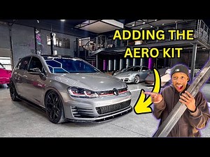 INSTALLING THE FULL AERO KIT ON MY GTI!!