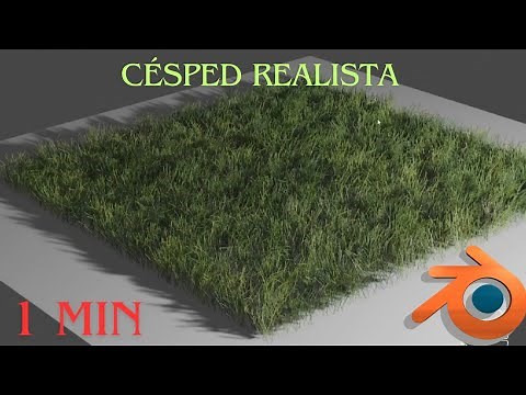 Como crear cesped o pasto realista en Blender, LA MANERA MAS EFECTIVA, facil y rapido
