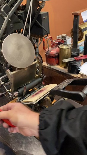 1.7M views · 10K reactions | Trying out new ink colors on the 3x5 Kelsey Excelsior tabletop press and letterpress printing a motivational phrase. This is a mix of Opaque While and Reflex Blue rubber base ink. The type font is 36 point Caslon. #blue #typography #sacramento #asmr #letterpress #printing | Sacramento History Museum | Facebook