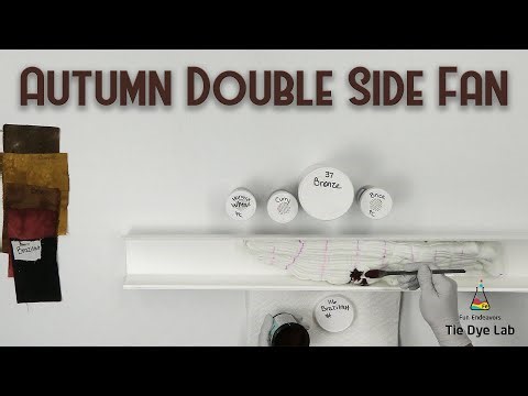 Tie Dye Designs: Double Side Fan Fold Ice Dye (Long Sleeve With Autumn Vibes)