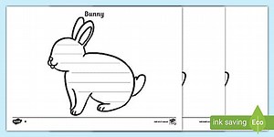 Bunny Rabbit Writing Templates