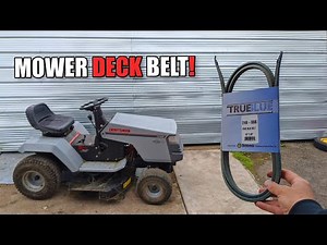 How to Replace the Deck Belt on a Craftsman Riding Lawnmower