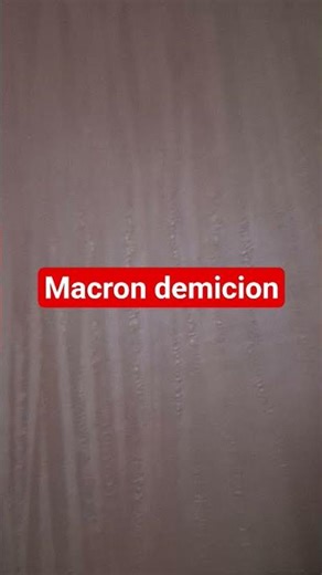 macron demition
