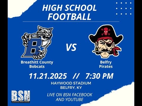 High School Football Playoffs - Breathitt County vs Belfry - 11/21/2025