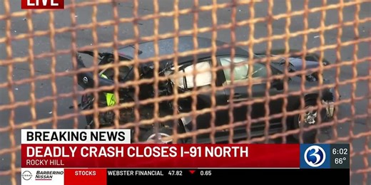 I-91 is closed due to deadly crash in Rocky Hill
