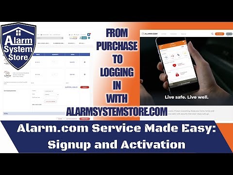 Alarm.com Service Signup And Activation through AlarmSystemStore.com