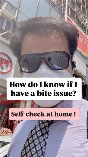 Bite issues❓QUICK SELF CHECK! #shortsindia #youtubeshorts #dentalshorts #teethcare #tmj #jawpain