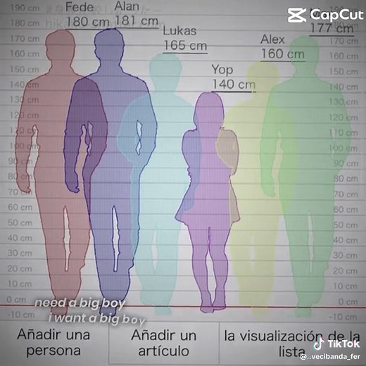 Medición de alturas de los integrantes de la Vecibanda en 2024