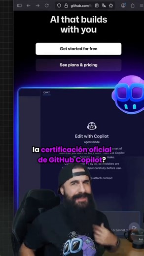 La certificación oficial de GitHub Copilot ya está disponible. 🤖 No te pierdas esta recomendación de Brais Moure. Microsoft y GitHub ofrecen dos cursos completos, gratuitos y en español para aprender los fundamentos y preparar el examen. Explora todos los recursos aquí: 👉 http://msft.it/6184tmzm0 | Microsoft Developer