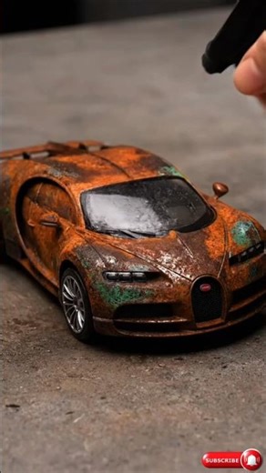 Rusty Bugatti Toy Car Restored to Luxury Shine 🚗💎 #Satisfying