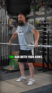 When I was just starting out lifting, I thought about my arms as rubber bands—as I pushed and extended by body, the weight on the bar stretched them longer and longer until I reached full extension, at which point all that band tension snapped me down under the bar. Many years ago I heard Tim Swords say, “Tow the bar”, and I like that as a simple way to think about this concept. Figure out the cue or description of this that makes the most sense to you. #catalystathletics #garagemind #snatchtech