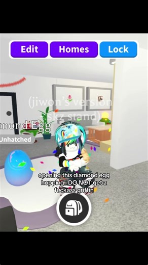 Opening Diamond Eggs in Adopt Me: The Griffin Dilemma