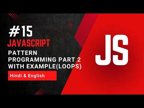 Pattern Programming in JavaScript Part 2 | Star Patterns Using Loops