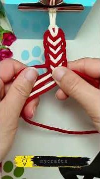 DIY Macramé Fish Tail Braid | Easy Tutorial for Beginners #DIYMacrame #MacrameKeychain