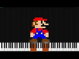 Super Mario Bros. Theme [Piano Tutorial] (Synthesia) // Akmigone