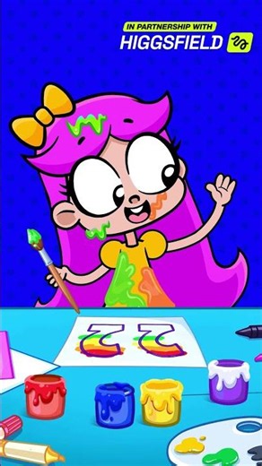 Rainbow Number 22! 🌈🎨 Art Time with Mom #kids #cartoons