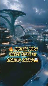 China’s Floating Island: Nuclear Blast Proof Mega Project | Future Military Tactics?.#shorts #facts