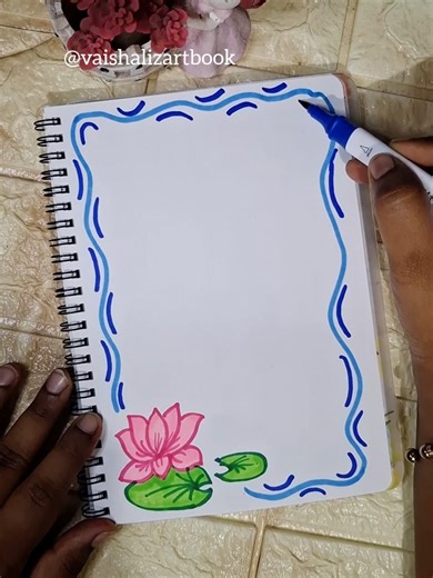 Easy Front page design for school college project 🪷💧 #frontpage #shorts #viral