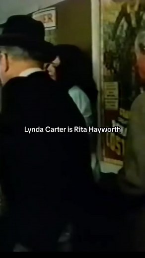 Lynda carter in the role of rita Hayworth #lyndacarter #ritahayworth