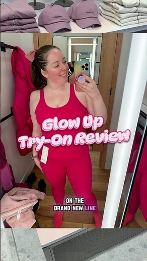 #ad BRAND NEW LINE from @lululemon : Glow-Up Review/Try-on #lululemoncreator #lululemon #glowup