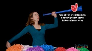 Watch Blue Cheerleader Pom Poms on Amazon Live