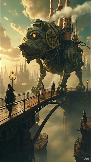 Epic Steampunk Lion City – Cinematic Fantasy Skyworld Animation | 4K Visual Journey