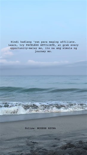 If you’re reading this, katulad ko, wag mahiya mag try sa faceless content! 💪 Start small: 1️⃣ Choose a niche you love. 2️⃣ Learn basic video editing sa capcut. 3️⃣ Focus on value, not views. 4️⃣ Be consistent, kahit 1-2 videos lang sa isang araw. Remember, every small step counts. Malay mo, ito na ang simula ng journey mo! 🚀✨ #newaffiliate #facelessaffiliate #newaffiliatetips