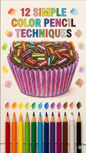 12 Secret Pencil Techniques You Didn't Know! ✏️ #ArtHacks #Shorts #Drawing #ColorCurb