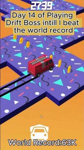 Day 14 of playing driftboss intill I beat the world record #games #automobile #gaming