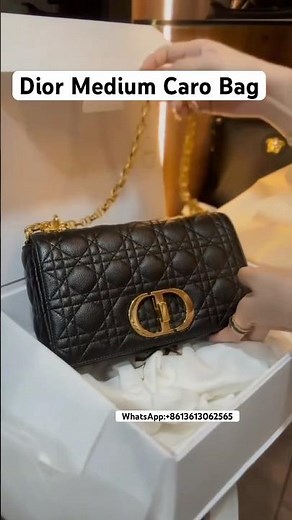 Dior Medium Caro Bag #dior #diorbag #bag #casualbag #unboxing #luxurybag #luxury #handbags