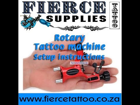 Rotary Motor Liner or Shader Tattoo Machine setup Instructions