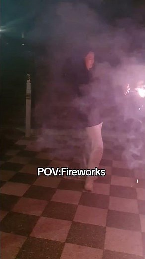 Fireworks displayed by hand
