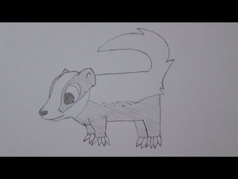 How to draw a badger