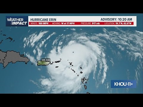 Tropical update: Hurricane Erin is now a Category 4 storm in Caribbean | Live tracking