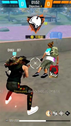 1 VS 4 CALCU #freefire #song #trending