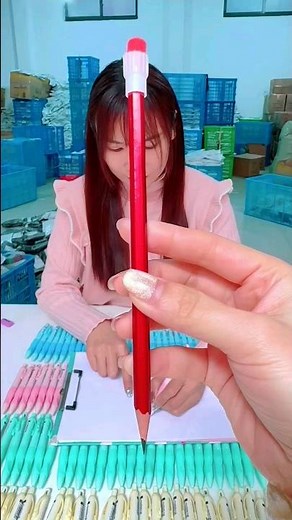 Red Pen Pencil With Mini EraserNew Viral Gadgets, Smart, Kitchen Utensils/Home Inventions #shorts