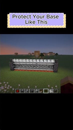 Defence your base Like This In Minecraft. #minecraft #shorts