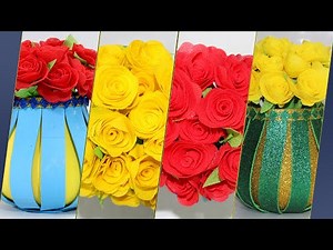 Beautiful Flower Vase Making with Cloth Bag | Flower Vase Making Ideas | Creative Crafts #Handmade