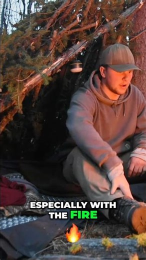 Bedtime at camp #solocamping #bushcraft #survival #bushcraftsurvival #wildcamping