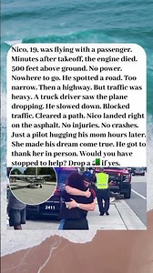 TEEN PILOT'S ENGINE DIED. A TRUCK DRIVER SAW EVERYTHING✈️🙏