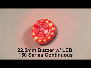 Werma 22.5mm Buzzer 150 Series with Continuous LED from AutomationDirect
