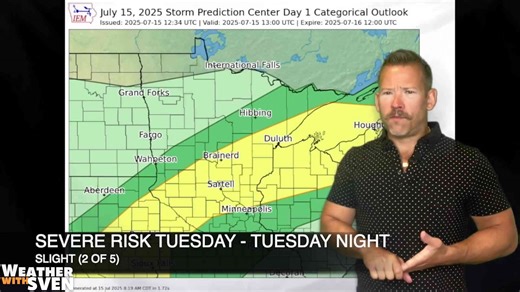 Where will the heaviest rain totals wind up in Minnesota and Wisconsin?