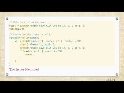 How to Fix Cave Selection Validation in JavaScript
