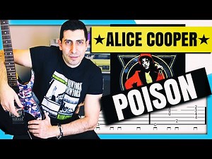 POISON Alice Cooper Guitar Tutorial Guitar Cover Guitar Tabs