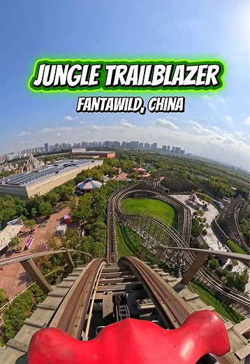 We survived the Jungle Trailblazer!!! #rollercoaster #themepark #amusementpark #travel